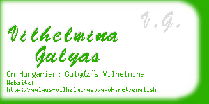 vilhelmina gulyas business card